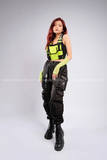 Outfit Phối Sẵn - (Quần 8 Túi Swat phối Túi Đeo Ngực Neon)