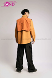 Outfit Phối Sẵn - (Quần Nắp Ngang Đen phối Áo Sơmi Phối Gile Rời Nâu)