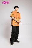Outfit Phối Sẵn - (Quần Nắp Ngang Đen phối Áo Sơmi Phối Gile Rời Nâu)
