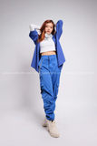 Outfit Phối Sẵn - (Quần Thụng Xanh Dương phối Sơmi Xanh Dương)