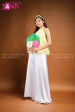 TYK0306 Yếm Voan Tơ Vàng Nhạt