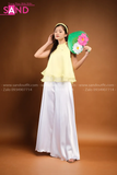 TYK0306 Yếm Voan Tơ Vàng Nhạt