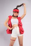 Outfit Phối Sẵn - (Quần Short Trắng phối Áo Gile Đỏ)