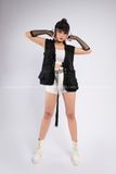 Outfit Phối Sẵn - (Quần Short Trắng phối Áo Gile Đen)