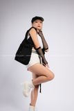 Outfit Phối Sẵn - (Quần Short Trắng phối Áo Gile Đen)
