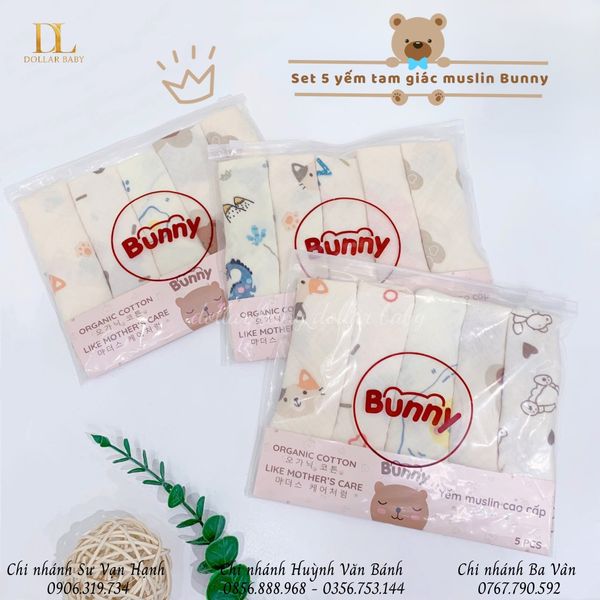  Yếm Muslin Cao Cấp Bunny 