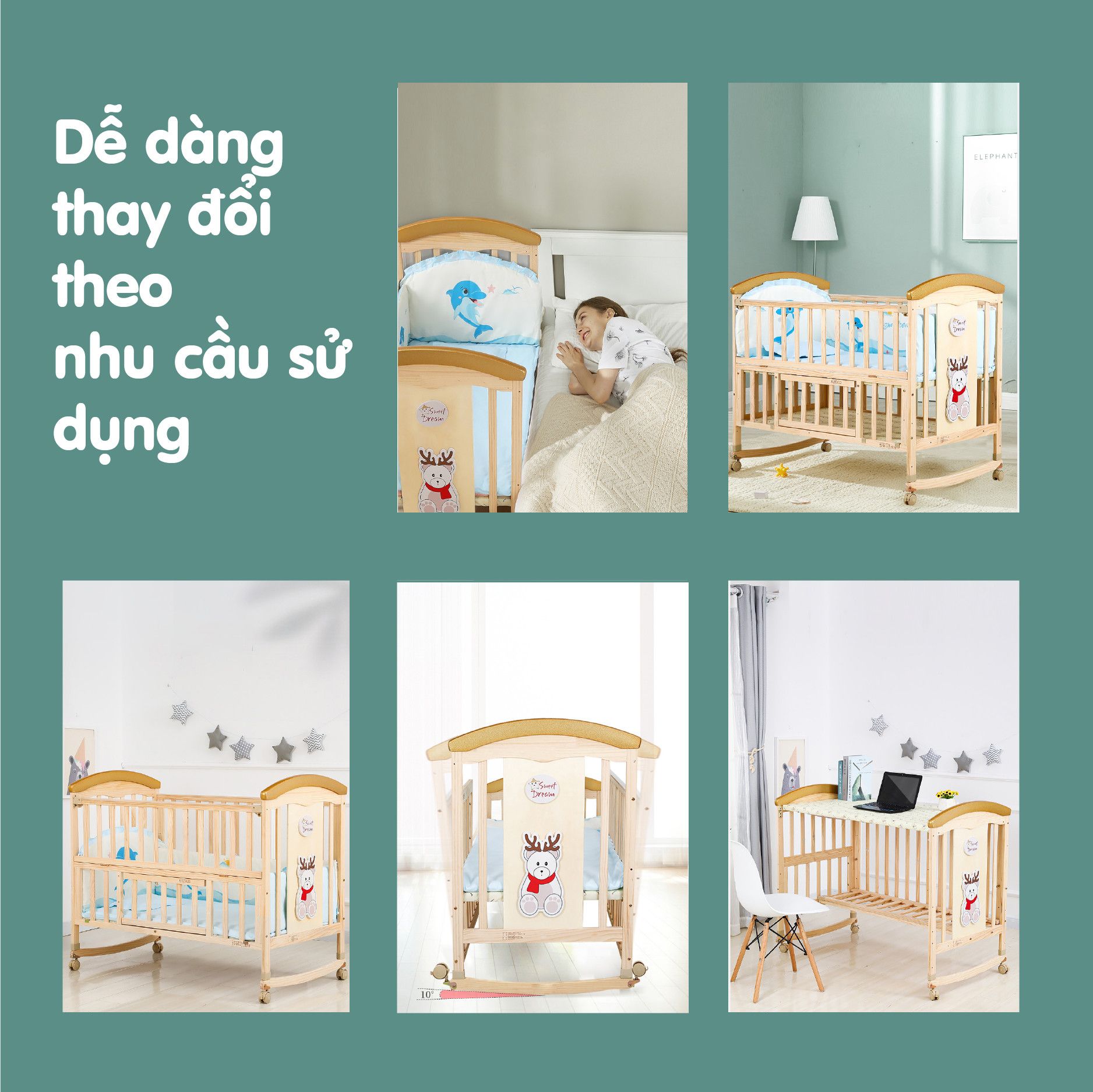  Cũi gỗ UMOO - UM-08105 