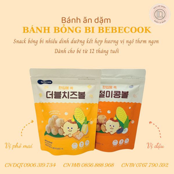  Bánh Bỏng Bi BEBECOOK - 12M /  25Gram 