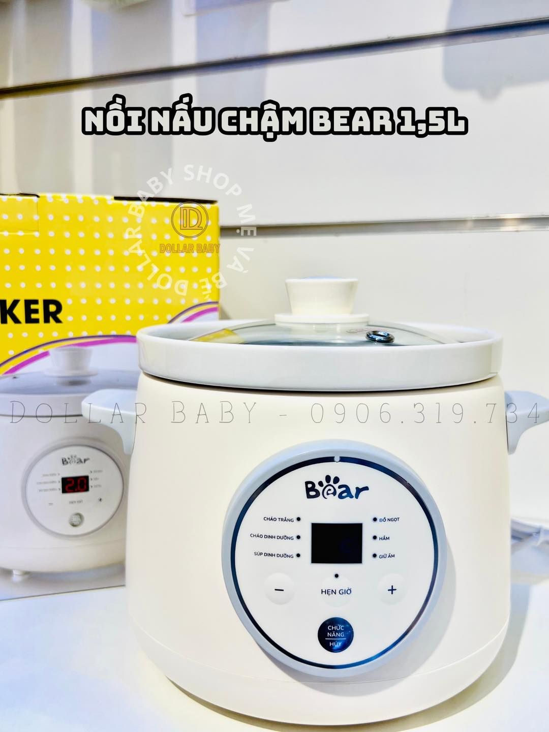  Nồi nấu chậm Bear 1lit5 - NC15 ( bảng TV ) 