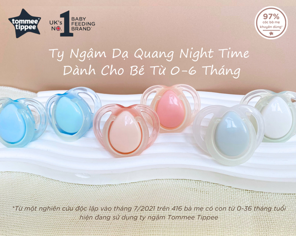  Ty Ngậm Dạ Quang Tommee Tipple Night Time ( 0-6m ) 