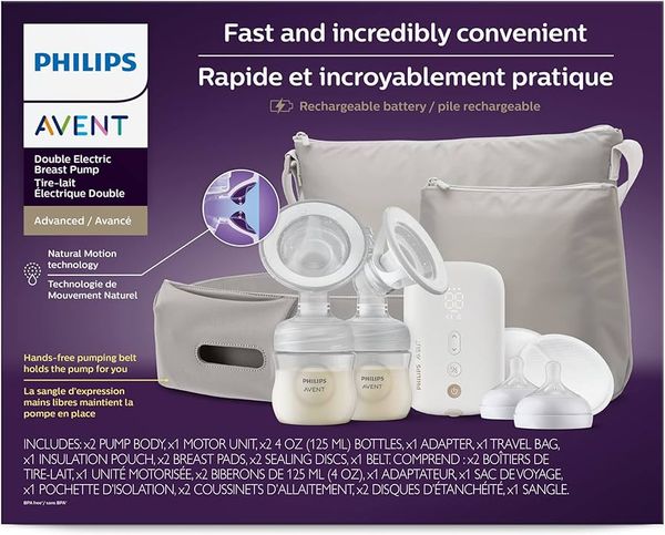  Máy hút sữa điện đôi Philips Avent Double Electric Breast Pump Advanced - SCF394/62 