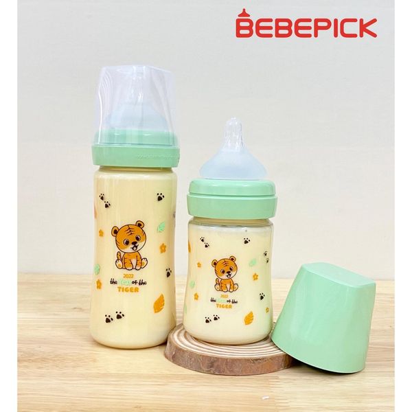  BÌNH SỮA BEBEPICK PPSU CON HỔ 250ML (núm size M) 