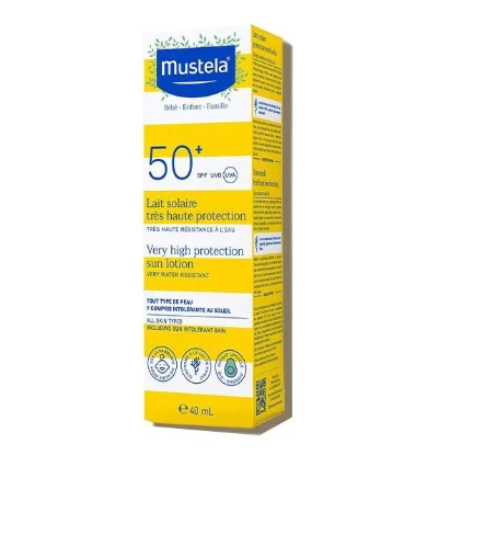  Kem Chống Nắng Mustela Cho Cả Gia Đình Very High Protection Sun Lotion SPF 50+ 40ml 