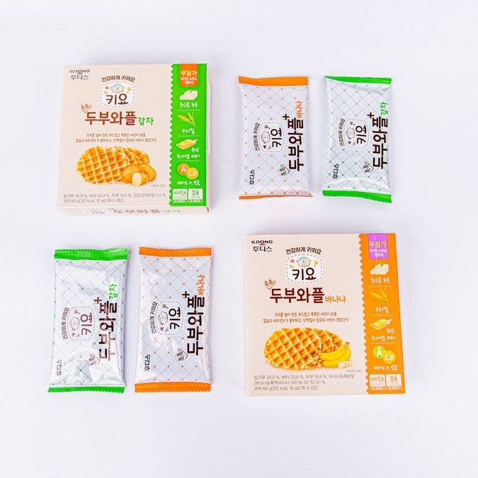  Bánh Waffles Đậu hũ non Ildong - 12m 