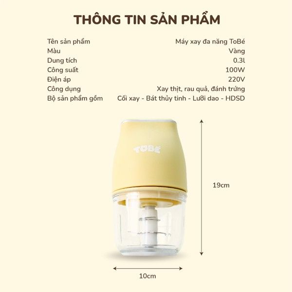  Máy xay đa năng Tobe 0.3L 