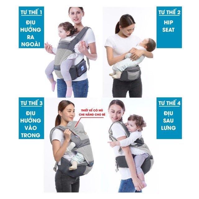  ĐỊU NGỒI CAO CẤP 2IN1 COMFYBABY- AIR MESH 