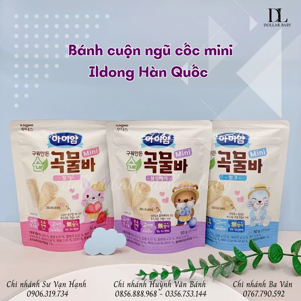  Bánh Cuộn Mini Ildong Ayiyum - 12M 