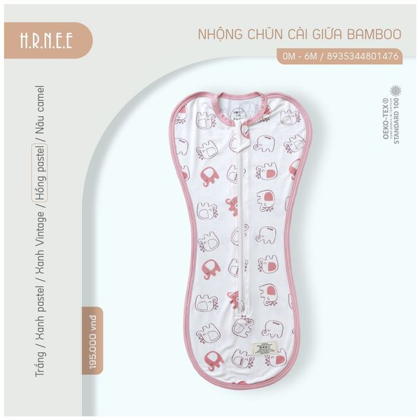  Nhộng Chũn Cài Giữa Bamboo HRNEE 