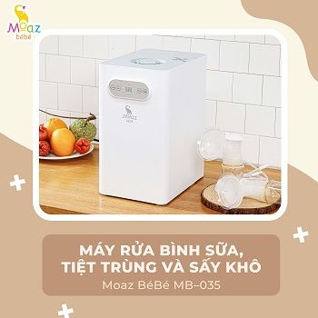  Máy rửa bình sữa Moaz Bebe - Mb035 