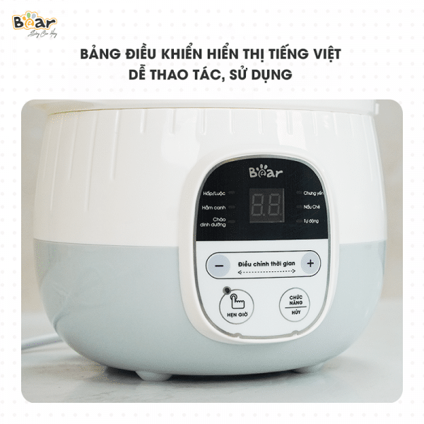  Nồi nấu chậm BEAR 0,8L - SUBE001 