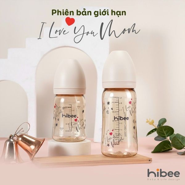  Bình sữa Hibee - I Love You Mom 