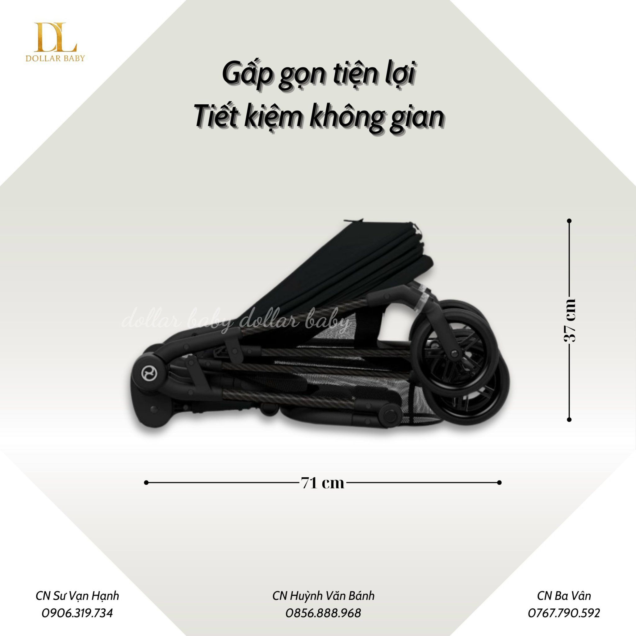  Xe Đẩy Cybex Melio 3 (Carbon Frame) -  Full phụ kiện ( áo mưa + 2 set đệm + 1 cup ) 