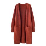  Áo Khoác Len Cardigan Dáng Dài Đến Gối 