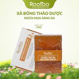 Xà Bông Lưới Tắm Thảo Dược Sáng Da Brightening Natural Soap Ngừa Mụn Lưng Kháng Khuẩn ROOTOO Thuần Thiên Nhiên 150g/100g/30g