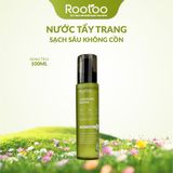 Nước Tẩy Trang Cleansing Water Sạch Sâu Không Cồn Dưỡng Ẩm Cho Da Khô, Da Dầu Mụn Nhạy Cảm ROOTOO Thuần Tự Nhiên 100ml