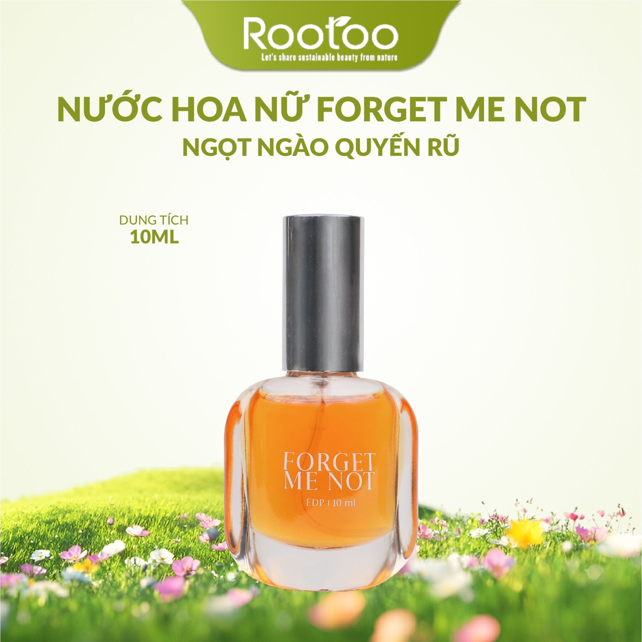 Nước Hoa Nữ Forget-Me-Not Sang Trọng, Thơm Lâu Mùi Hương Ngọt Ngào Quyến Rũ ROOTOO 3ml/10ml/30ml/100ml