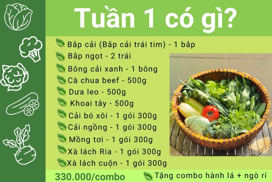 Combo rau củ số 1