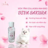  Sữa tắm mèo collagen anh đào DIVA Sakura 55ml 