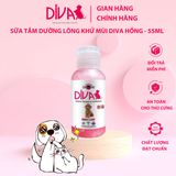  Sữa tắm chó dưỡng ẩm khử mùi DIVA Hồng 55ml 