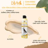  Sữa tắm chó dưỡng lông chống rối DIVA Vàng 260ml 