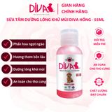  Sữa tắm chó dưỡng ẩm khử mùi DIVA Hồng 55ml 