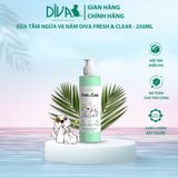  Sữa tắm ngừa ve nấm cho chó mèo DIVA Fresh & Clear 250ml 