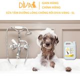  Sữa tắm chó dưỡng lông chống rối DIVA Vàng 5L 