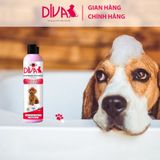  Sữa tắm chó dưỡng ẩm khử mùi DIVA Hồng 260ml 