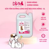  Sữa tắm dưỡng ẩm khử mùi DIVA Hồng 5L 