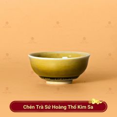 Chén Trà Sứ Hoàng Thổ Kim Sa