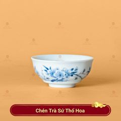 Chén Trà Sứ Thổ Hoa