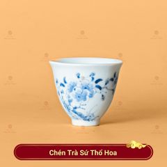 Chén Trà Sứ Thổ Hoa