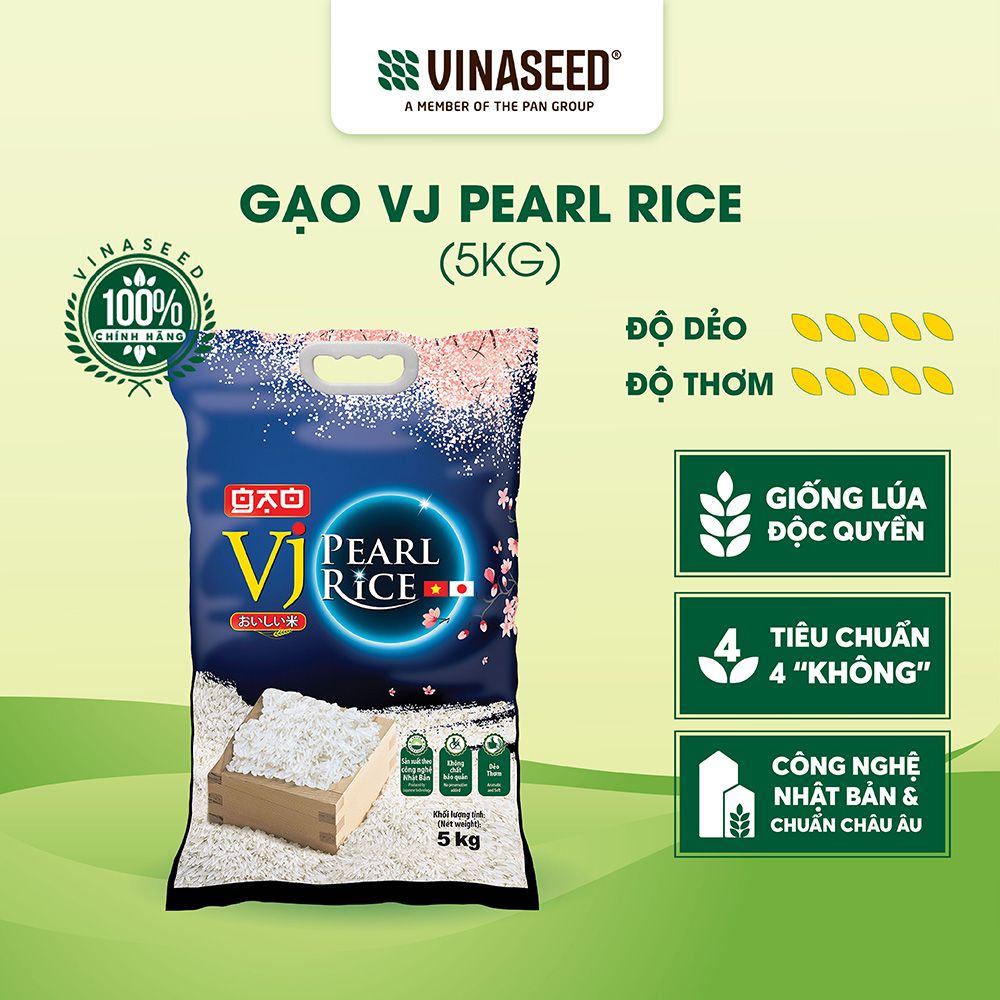  Gạo VJ Pearl Rice Vinaseed Túi 5kg 