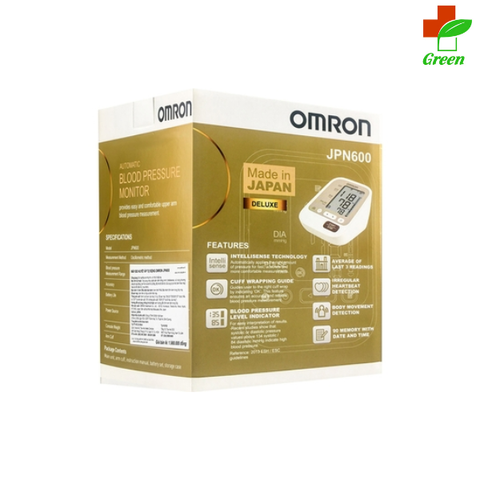  Máy đo huyết áp bắp tay Omron JPN600, sản xuất trực tiếp tại Nhật Bản 
