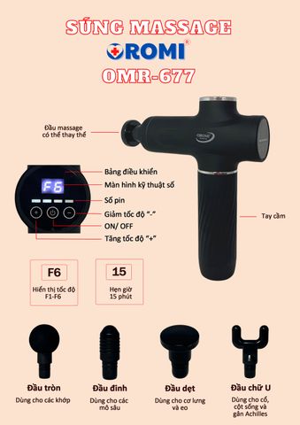  Máy massage cầm tay OROMI OMR 677 