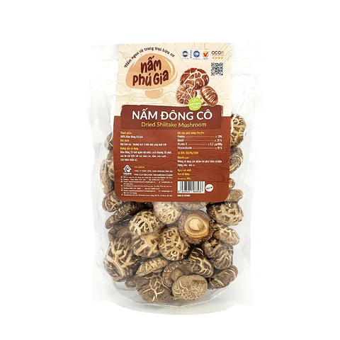  Nấm Đông Cô khô cao cấp | Cỡ M | Gói 300g/ 500g 