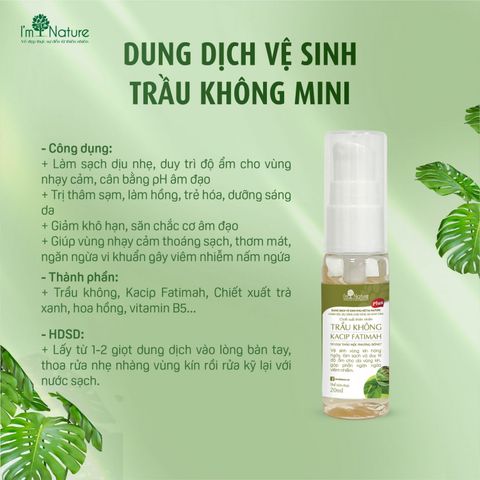 Dung dịch vệ sinh I'm Nature 20ml