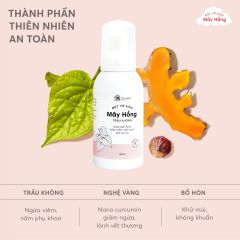 Bọt vệ sinh phụ nữ Mây Hồng Cỏ Mềm 150ml