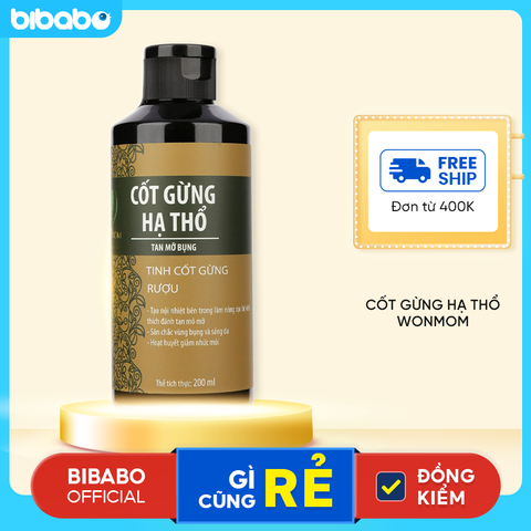 Cốt gừng hạ thổ Wonmom tan mỡ bụng 200ml