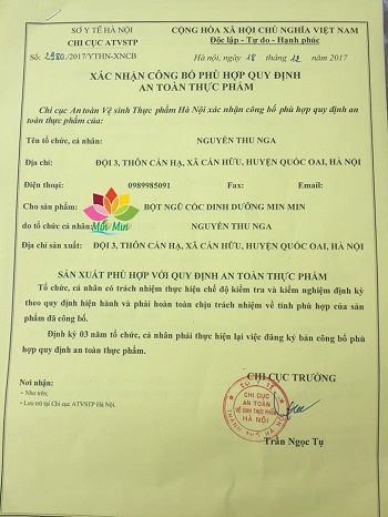 Ngũ cốc lợi sữa MinMin 30 vị Hạt cho mẹ sau sinh 500gr